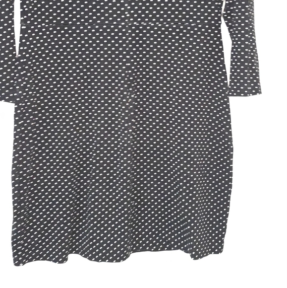Old navy womens poker dot dress in size medium color black and white, round neck - Picture 6 of 9